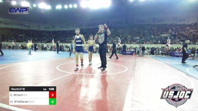 100 lbs Round Of 16 - Corbin Brown, Shawnee Takedown Club vs Henry O'Halloran, Scots Wrestling Club