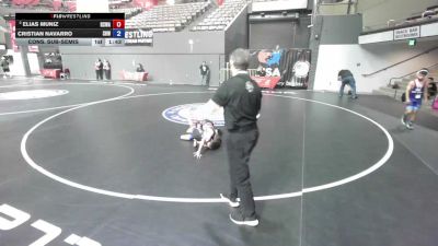 63 lbs Cons. Sub-semis - Elias Muniz, Red Star Wrestling Academy vs Cristian Navarro, Spring Hills Wrestling