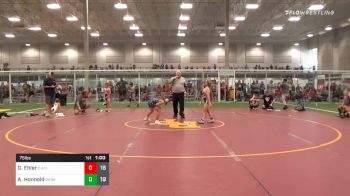 75 lbs 3rd Place - Devin Ehler, Elite Athletic Club DZ vs Arik Honnold, Iowa Hammers