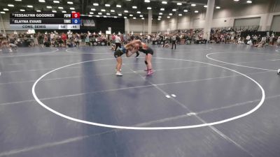 190 lbs Cons. Semis - Elayna Evans, Team Haysville Wrestling Club vs Tessalynn Goodner, Putnam City Freestyle Wrestling Club