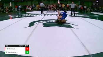 165 lbs Champ. Round 1 - Andrew Chambal, Unattached vs Beau Mantanona, Michigan