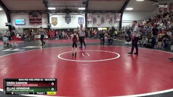 Round 5 - Owen Dawson, Mount Pleasant Youth Wrestling vs Ellias Hennigar, Fort Madison Wrestling Club