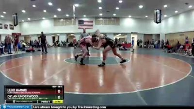 165 lbs Quarterfinal - Luke Hargis, Contenders Wrestling Academy vs Dylan Underwood, Trojan Country Youth Wrestling Club