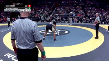 D2-190 lbs 1st Place Match - Gabe Miller, Canfield vs Brydon Feister, Hoban