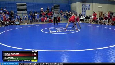 220 lbs Quarterfinals (8 Team) - Royce Deckard, Roncalli vs Alex Rose, Terre Haute South