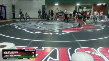 120 lbs Cons. Round 2 - Jonathan Binanay, Cardinal Gibbons vs Ava Schmucker, Roanoke Catholic