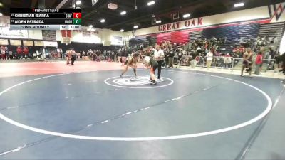 150 lbs Cons. Round 2 - Aiden Estrada, West Covina vs Christian Ibarra, Chaffey