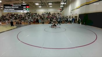 135 lbs Champ. Round 1 - Isabella Malcolm, Coppell Black vs Callie Dishaw, Carrollton Ranchview