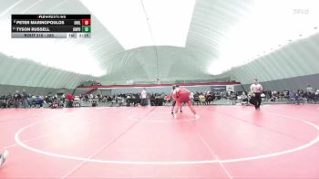 285 lbs Champ. Round 2 - Tyson Russell, Unattached - Purdue vs Peter Marinopoulos, Unattached Illinois