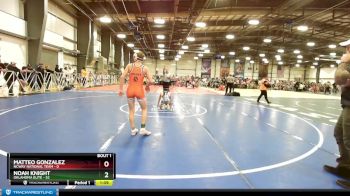 120 lbs Rd# 1 9:00am Friday - Noah Knight, Oklahoma Elite vs Matteo Gonzalez, NCWAY National Team