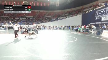 4A Boys 144 lbs Champ. Round 1 - Cole Roy, Pendleton Boys vs Logan Riga, Estacada Boys
