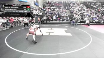 5A 138 lbs Champ. Round 1 - Bostyn Tucker, Box Elder vs Jaxton Greenman, Maple Mountain