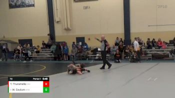 70 lbs Cons. Round 5 - Walter Caulum, West Salem Bangor vs Ty Thunshelle, Grapplers