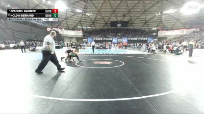 Boys 2A 190 lbs Cons. Round 2 - Ezequiel Ramirez, Toppenish vs Holdin Bernard, Sehome