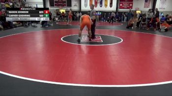 157 lbs Cons. Round 2 - Carver Goehring, Van Buren County vs Mason Johnson, Mediapolis