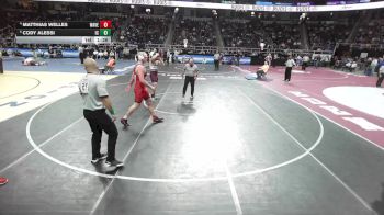 II-215 lbs Quarterfinal - Cody Alessi, Ichabod Crane vs Matthias Welles, Waverly