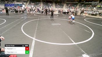 66 lbs Quarterfinal - Kaine Rosholt, Wolfpak Wrestling vs Parker Thornton, R.A.W.