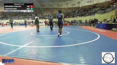 133 lbs Round Of 32 - Kemauree Lovelace, Team Choctaw vs Lanayiah Fitts, Midwest City Lady Bombers