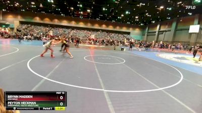 135-145 lbs Round 1 - Peyton Heckman, Greenwave Youth Wrestling vs Brynn Madden, USA Gold