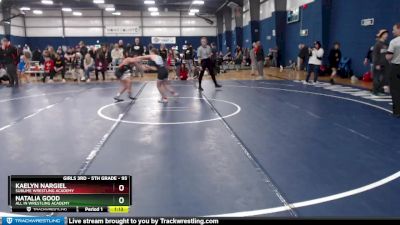 95 lbs Round 2 - Kaelyn Nargiel, Sublime Wrestling Academy vs Natalia Good, All In Wrestling Academy