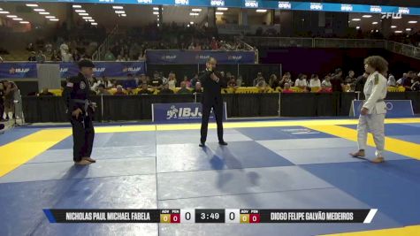 Nicholas Paul Michael Fabela vs Diogo Felipe Galvão Medeiros 2026 Pan Kids Jiu-Jitsu IBJJF Championship