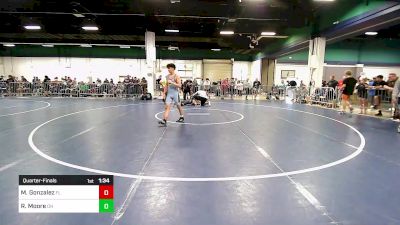 145 lbs Quarterfinal - Matteo Gonzalez, FL vs Ryan Moore, OH