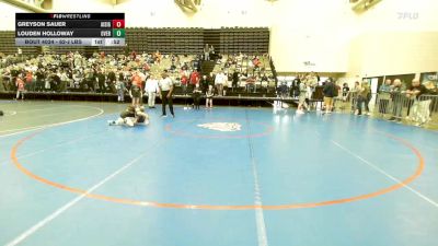62-J lbs 3rd Place - Greyson Sauer, All I See Is Gold Academy vs Louden Holloway, Overtime