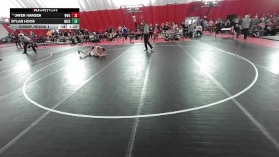 USA Junior Boys - 190 lbs Champ. Round 1 - Owen Hansen, Waupaca Wrestling Club vs Dylan Hood, Wisconsin