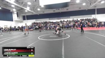 126 lbs Champ. Round 2 - John Burkley, Santiago H.S. vs Landon Alonzo, Canyon High School