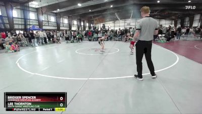 65 lbs Quarterfinal - Bridger Spencer, Sanderson Wrestling Academy vs Lee Thornton, South Summit Wrestling Club