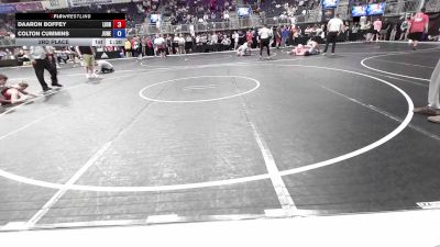 138 lbs 3rd Place - Daaron Boffey, Lions Wrestling Club vs Colton Cummins, Juneau Tornados