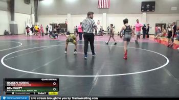 100 lbs Quarterfinal - Ben Whitt, North Alabama Elite Wrestling vs Hayden Norris, Ironclad Wrestling Club