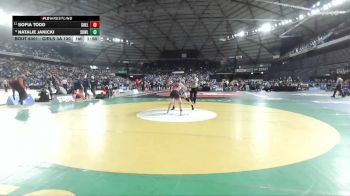 Girls 3A 130 lbs Champ. Round 2 - Sofia Todd, Shelton (Girls) vs Natalie Janicki, Sedro-Woolley (Girls)