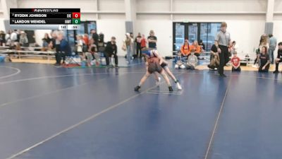 67 lbs Cons. Semis - Ryddik Johnson, Eastern Oregon Elite vs Landon Wendel, Inland Northwest Wrestling Training Center