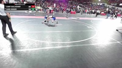 76 lbs Champ. Round 2 - Cody Gallagher, Askren Wrestling Academy vs Luke Kidder, Hartford