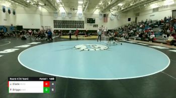 138 lbs Round 4 (10 Team) - PJ Briggs, Cheyenne East vs Jake Glade, Mead