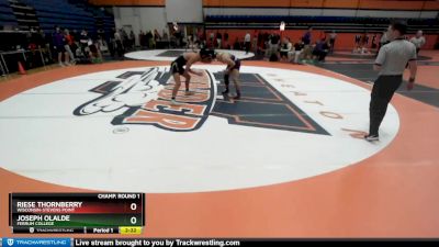 149 lbs Champ. Round 1 - Riese Thornberry, Wisconsin-Stevens Point vs Joseph Olalde, Ferrum College