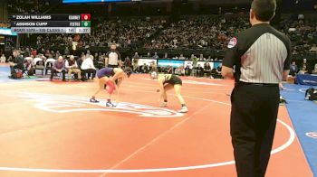 105 Class 1 lbs 1st Place Match - Addison Cupp, Festus vs Zolah Williams, Kearney