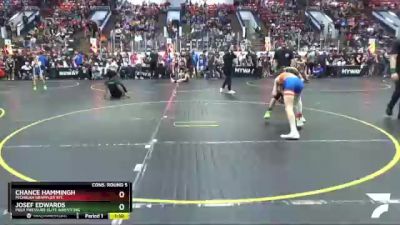 100 lbs Cons. Round 5 - Chance Hammingh, Michigan Grappler RTC vs Josef Edwards, Peer Pressure Elite Wrestling