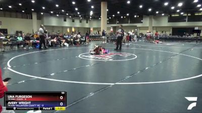 55 lbs Semis (4 Team) - Una Furgeson, TN AAU- Chaos vs Avery Wright, TN AAU-Williamson County WC