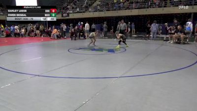 70 lbs Consi-qtrs - Oakley Leese, Dover vs Owen Begeal, Masonville