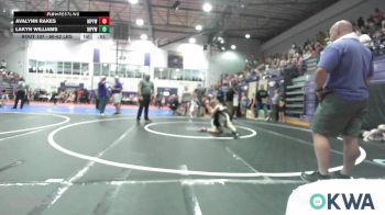 60-62 lbs Rr Rnd 1 - Avalynn Rakes, Mannford Pirate Youth Wrestling vs Lakyn Williams, Mannford Pirate Youth Wrestling