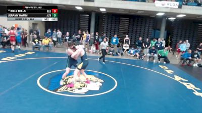 165 lbs Champ. Round 2 - Billy Mills, Unattached vs Jeramy Hamm, Niles Notre Dame
