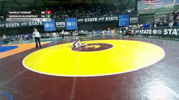 Girls 3A 100 lbs 3rd Place Match - Makella Taggart, White River (Girls) vs Brooklyn Bloomfeldt, Kelso (Girls)