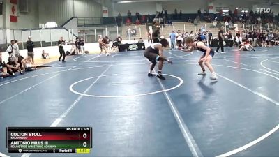 125 lbs Champ. Round 1 - Colton Stoll, Kalamazoo vs Antonio Mills III, Roundtree Wrestling Academy