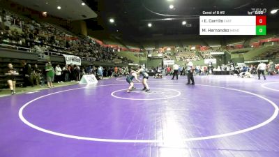 147 lbs Consi Of 8 #2 - Emma Carrillo, East Bakersfield vs Mia Hernandez, Mendota