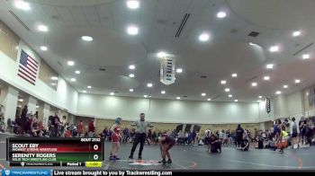 85 lbs Cons. Round 1 - Scout Eby, Midwest Xtreme Wrestling vs Serenity Rogers, Solid Tech Wrestling Club