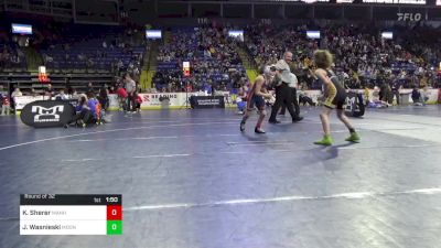 80 lbs Round Of 32 - Keller Sherer, Manheim Central vs James Wasnieski, Moon