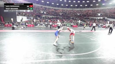 110 lbs Cons. Round 3 - Jack Piotrowski, Askren Wrestling Academy vs Riley Brahmer, Glenwood City