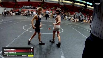 64 lbs Round 4 (8 Team) - Reed Nicholas, DWA vs Maddox Krise, Empyre WC Maroon